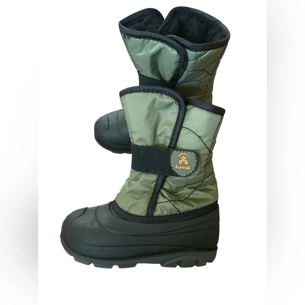 Kamik Green Insulated Winter Snow Boots Waterproof Faux Fur Lined Outdoor 10